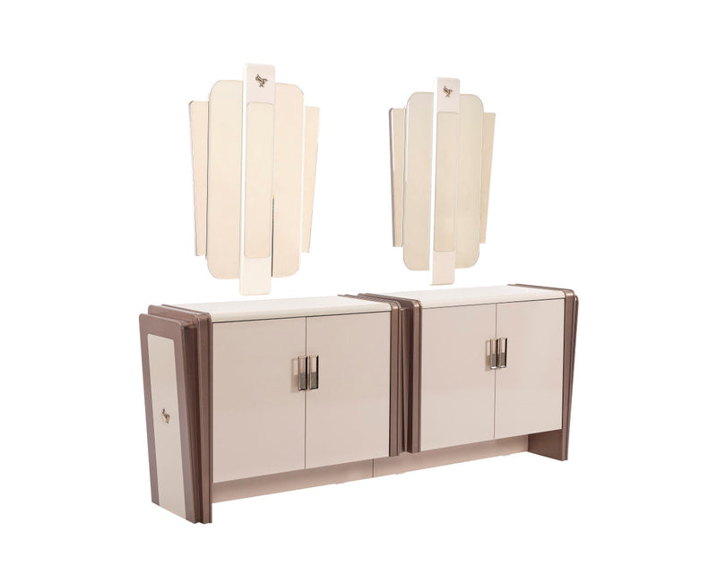 Nirvana Diningroom (Consol With Mirror & Dining Table & 6 Dining Chair) - 115-NIR-SET