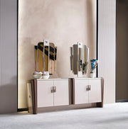 Nirvana Diningroom (Consol With Mirror & Dining Table & 6 Dining Chair) - 115-NIR-SET
