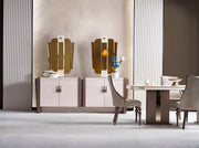 Nirvana Diningroom (Consol With Mirror & Dining Table & Dining Chair) - For 10 People - 115-NIR-10-SET