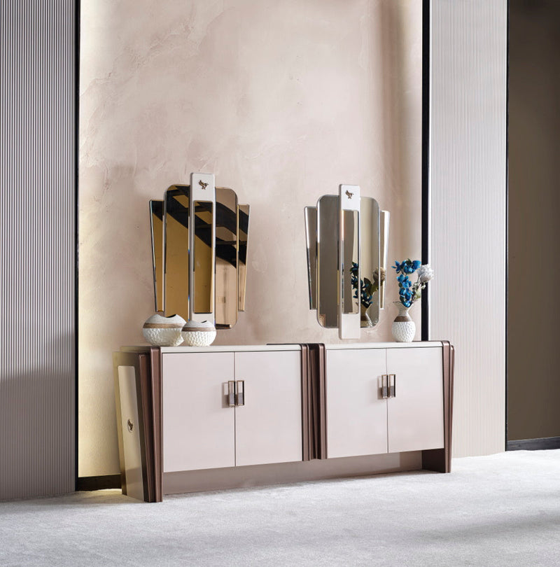 Nirvana Diningroom (Consol With Mirror & Dining Table & Dining Chair) - For 12 People - 115-NIR-12-SET