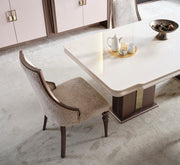 Nirvana Diningroom (Consol With Mirror & Dining Table & Dining Chair) - For 8 People - 115-NIR-8-SET