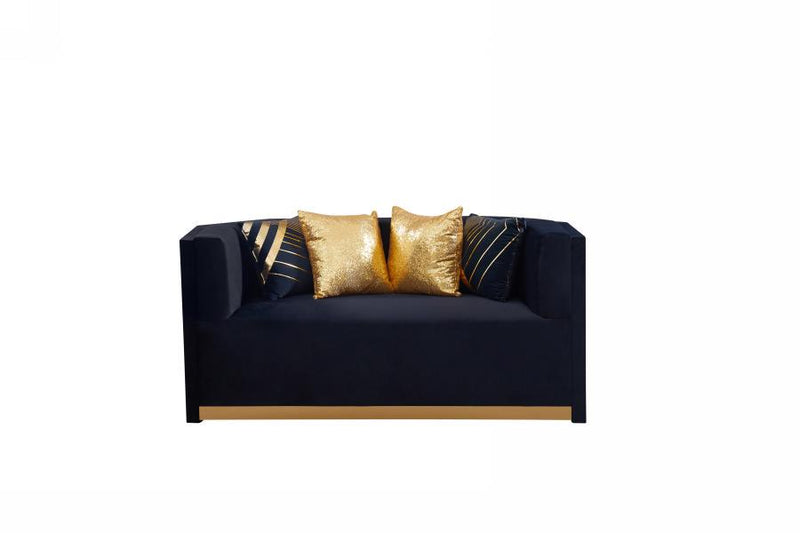 Noah 2 PC ( Sofa & Loveseat ) - L612-Black-2PC
