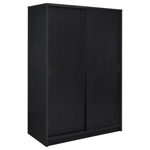 Noble 2-door Bedroom Wardrobe Storage Cabinet Armoire Black - 950441BLK