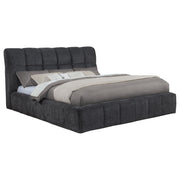 Nollet 48-inch Upholstered California King Platform Bed Grey - 315917GRYKW