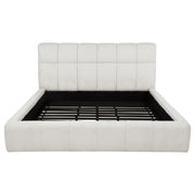 Nollet 48-inch Upholstered Eastern King Platform Bed Cream - 315917CRMKE