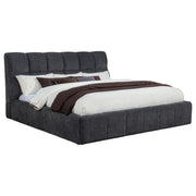 Nollet 48-inch Upholstered Eastern King Platform Bed Grey - 315917GRYKE