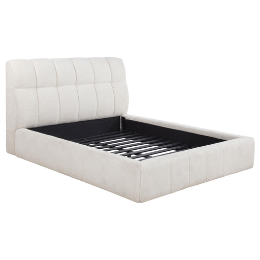 Nollet 48-inch Upholstered Queen Panel Platform Bed Cream - 315917CRMQ