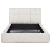 Nollet 48-inch Upholstered Queen Panel Platform Bed Cream - 315917CRMQ