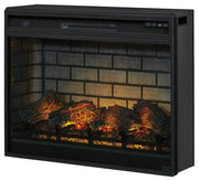 Noorbrook Black XL TV Stand w/Fireplace Option - Lara FurnitureTV Stand