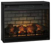 Noorbrook Black XL TV Stand w/Fireplace Option - Lara FurnitureTV Stand