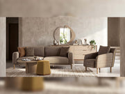Nora 4-pieces (2 Sofa & 2 Chair) Livingroom in Brown - 200-ELI-NOR-P8-04-DSN-116-3311