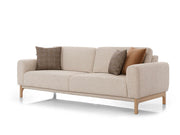 Nora 4-pieces (2 Sofa & 2 Chair) Livingroom in Brown - 200-ELI-NOR-P8-04-DSN-116-3311