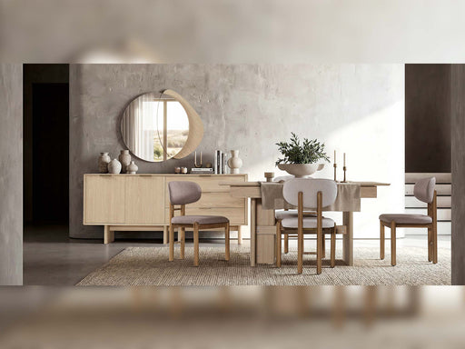 Nora Diningroom (Consol With Mirror & Dining Table & 6 Dining Chair) - 200-ELI-NOR-DT-6-SET
