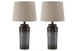 Norbert Gray Table Lamp (Set of 2) - Gate FurnitureTable Lamp Pair