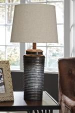 Norbert Gray Table Lamp (Set of 2) - Lara FurnitureTable Lamp Pair