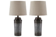 Norbert Gray Table Lamp (Set of 2) - Gate FurnitureTable Lamp Pair