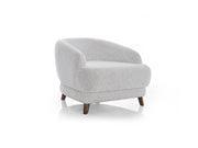 Nova Elf 4-pieces (2 Sofa & 2 Chair) Livingroom in Cream - Brown - 200-ELIF-NOV-A620-3311