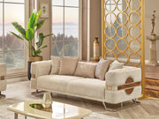 Nova Stationary Sofa Cream in Cream - 101-NOV-CEM19301-3