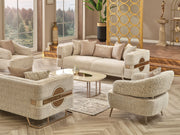 Nova Stationary Sofa Cream in Cream - 101-NOV-CEM19301-3