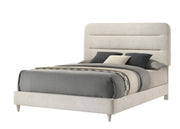 Nyomi White Queen Bed - Lara FurnitureQueen Bed