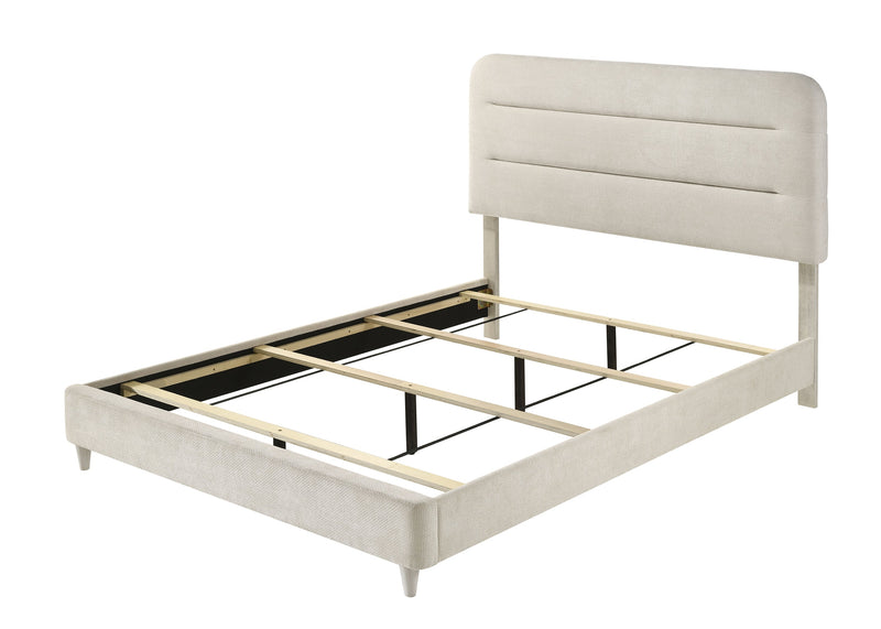 Nyomi White Queen Bed - Lara FurnitureQueen Bed