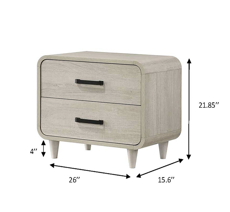 Nyomi White Upholstered Bedroom Set - Lara FurnitureBedroom Set