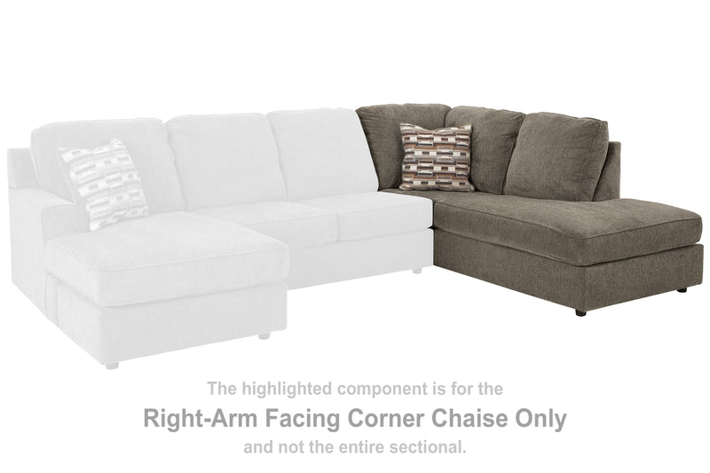O'Phannon Right-Arm Facing Corner Chaise - 2940217 - Lara Furniture