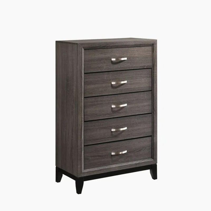 Oak Bluff - 5 Drawers Gray Chest - B365-C