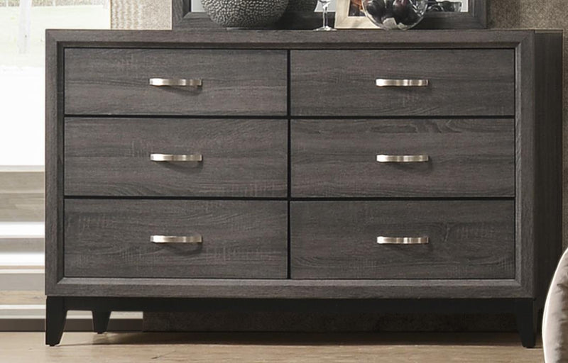 Oak Bluff - 6 Drawers Gray Dresser - B365-D