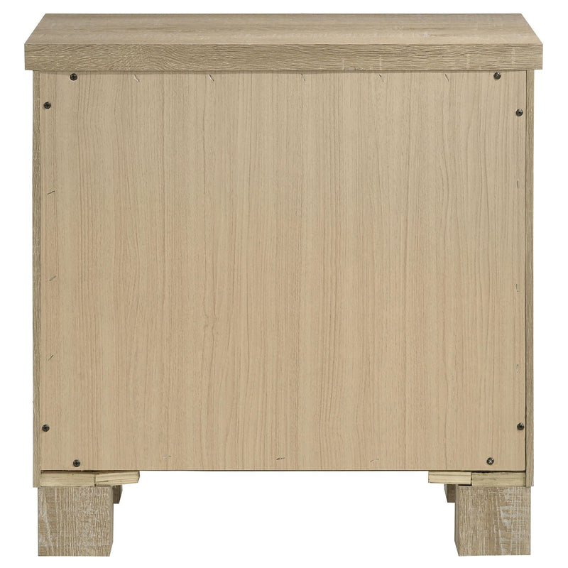 Oakglen 2-drawer Nightstand Bedside Table Weathered Oak - 225102