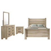 Oakglen 4-piece Queen Bedroom Set Weathered Oak - 225101Q-S4