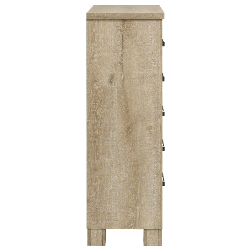 Oakglen 5-drawer Bedroom Chest of Drawers Weathered Oak - 225105