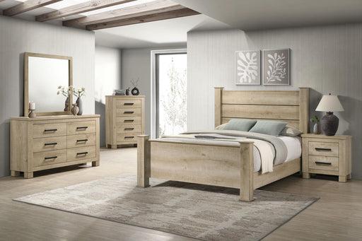Oakglen 5-piece Eastern King Bedroom Set Weathered Oak - 225101KE-S5