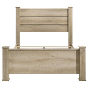 Oakglen 55-inch Eastern King Panel Bed Weathered Oak - 225101KE