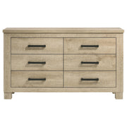 Oakglen 6-drawer Bedroom Dresser Weathered Oak - 225103