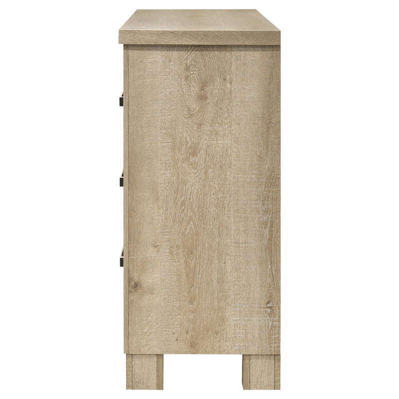 Oakglen 6-drawer Bedroom Dresser Weathered Oak - 225103