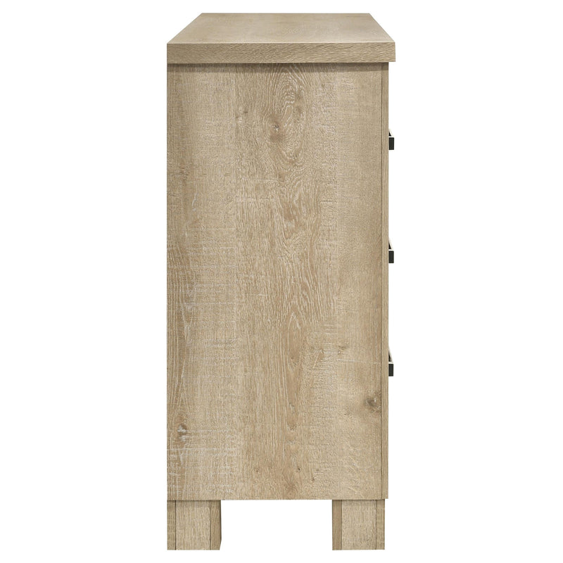 Oakglen 6-drawer Bedroom Dresser Weathered Oak - 225103