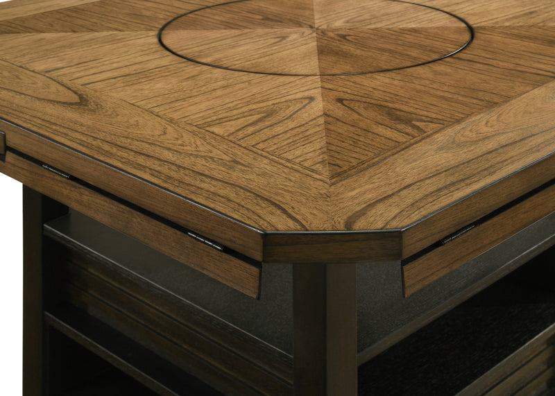Oakly Brown Round/Square Counter Height Dining Set - Lara FurnitureCounter Height Set