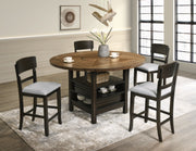 Oakly Brown Round/Square Counter Height Dining Set - Lara FurnitureCounter Height Set