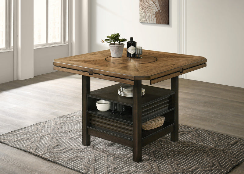 Oakly Brown Round/Square Counter Height Dining Set - Lara FurnitureCounter Height Set