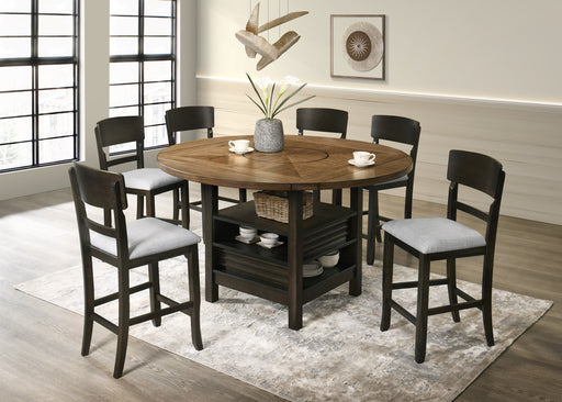 Oakly Brown Round/Square Counter Height Dining Set - Lara FurnitureCounter Height Set