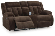 Observation Chocolate Power Reclining Loveseat with Console - PC2140696