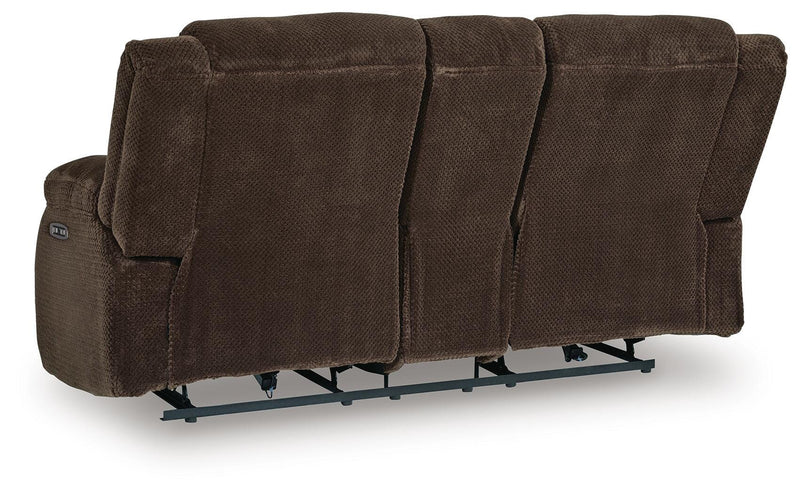 Observation Chocolate Power Reclining Loveseat with Console - PC2140696