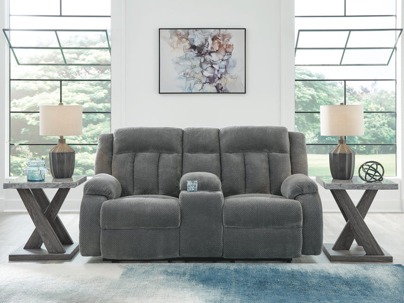 Observation Steel Power Reclining Loveseat with Console - PC2140596
