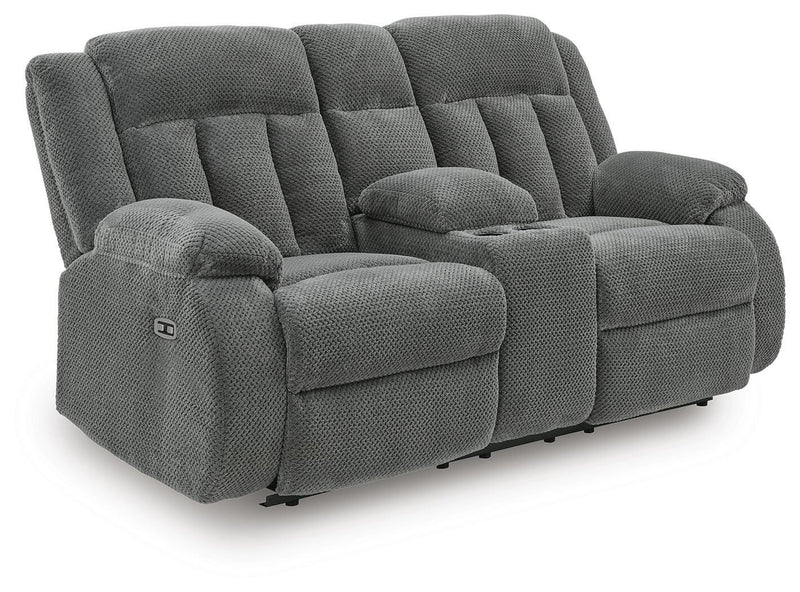 Observation Steel Power Reclining Loveseat with Console - PC2140596