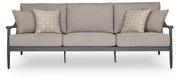 Ocean Beach Gray Outdoor Sofa with Cushion - PCP510-838