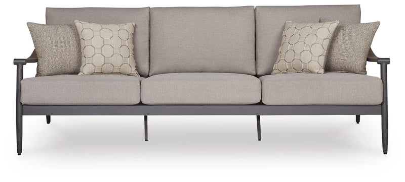 Ocean Beach Gray Outdoor Sofa with Cushion - PCP510-838