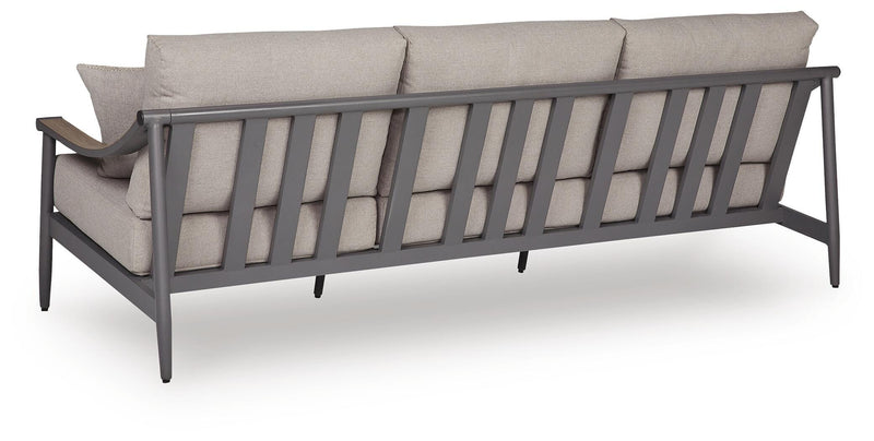 Ocean Beach Gray Outdoor Sofa with Cushion - PCP510-838