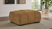 Octavia Upholstered Rectangular Ottoman Amber - 509344