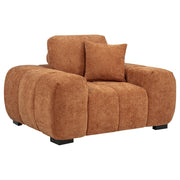 Octavia Upholstered Track Arm Accent Chair Orange - 509353